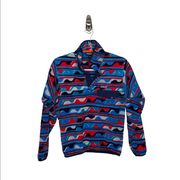 Patagonia | Synchilla Pullover T Snap Fleece Wave Tribal Southwest XXS Men’s - Picture 5 of 7